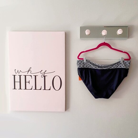 NWT Captiva black & white plaid bikini bottom - Picture 7 of 7